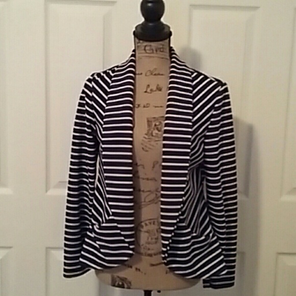 Tops - Open Front Jacket | PS | Navy